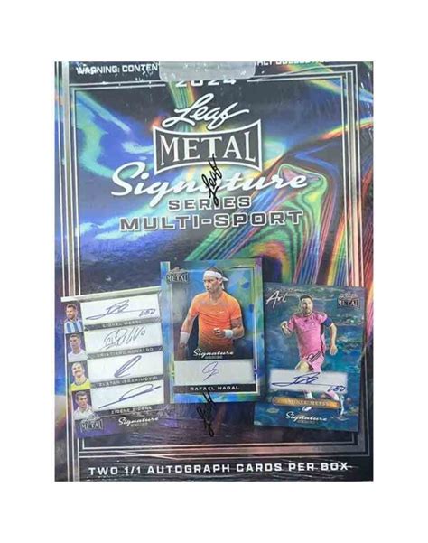 2024 leaf metal hobby box|leaf metal signature series.